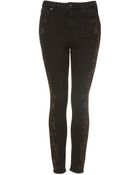 Moto Moto Embroidered Skinny Jeans - Lyst