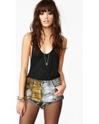 Nasty Gal Bandits Cutoff Shorts Mixed Metal - Lyst