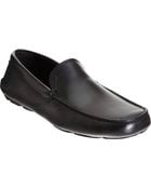 Prada Leather Venetian Loafers - Lyst
