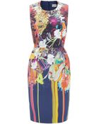 Preen By Thornton Bregazzi Paint Splash Bloom Dress - Lyst