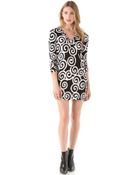 Diane von Furstenberg Long Sleeve Reina Dress - Lyst