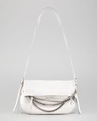 Jimmy Choo Biker Chaindetailed Shoulder Bag - Lyst