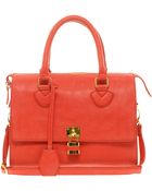 Asos Front Padlock Bowler Bag - Lyst