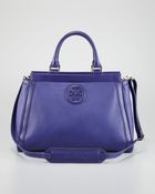 Tory Burch Hannah Eastwest Satchel Bag Iris - Lyst