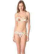 Zimmermann Locket Perforated Bikini - Lyst