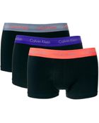 Calvin Klein Black Cotton Two_pack Briefs - Lyst
