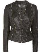 Donna Karan New York Leather Jacket - Lyst
