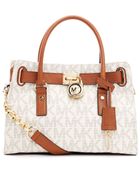 MICHAEL Michael Kors Hamilton Logo Satchel Bag - Lyst
