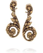 Oscar de la Renta 24karat Goldplated Clip Earrings - Lyst