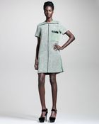 Proenza Schouler Basketweave Tweed Shift Dress - Lyst