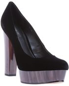 Rachel Zoe Leila Velvet Platform Pump - Lyst