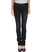 Acne Studios Denim Trousers - Lyst