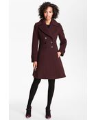 Fleurette Double Breasted Wool Coat - Lyst