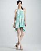 Jay Godfrey Printed Halter Dress - Lyst