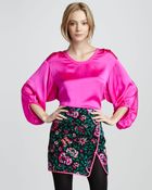 Nanette Lepore Blossom Print Wrap Skirt - Lyst