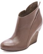 Vic Matie' Slanted Wedge Booties - Lyst