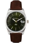 Ben Sherman Black Dial Leather Strap Watch - Lyst
