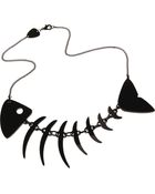 Tatty Devine Fishbone Necklace - Lyst