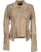 Gucci Leather Outerwear - Lyst
