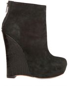 Alejandro Ingelmo 140mm Crosby Suede Croco Print Wedges - Lyst