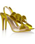 Nicholas Kirkwood Metallic Leather and Pvc Sandals - Lyst