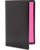 Comme Des Garçons Leather Fluro Card Holder - Lyst