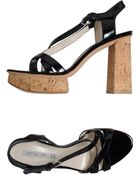 Grey Mer Platform Sandals - Lyst