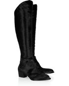 Alexander Wang Sigrid Calf Hair Knee Boots - Lyst