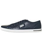 Dolce & Gabbana Uk Logo Plaque Leather Sneakers - Lyst