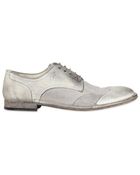 Dolce & Gabbana Milano Canvas Crinkled Leather Shoes - Lyst