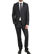 Givenchy One Button Checked Wool Suit - Lyst