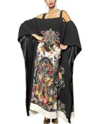 Etro Printed Viscose Cady Long Kaftan Dress - Lyst