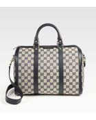 Gucci Vintage Web Medium Boston Bag - Lyst
