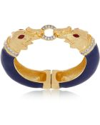 Kenneth Jay Lane 22karat Goldplated Crystal Bracelet - Lyst