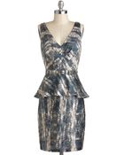 ModCloth Eau De Peplum Dress - Lyst