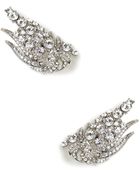 BaubleBar Silver Wing Ear Cuffs - Lyst