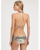 Ondademar Nilo Snakeskin Bikini Top - Lyst