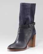 Vince Gwen Suede Short Ankle Boot - Lyst
