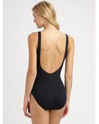 Gottex One-Piece Amethyst Surplice Swimsuit - Lyst