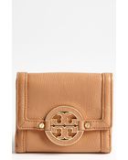 Tory Burch Amanda Double Flap French Wallet - Lyst