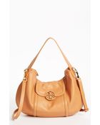 Tory Burch Amanda Leather Crossbody Hobo - Lyst