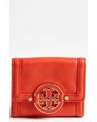 Tory Burch Amanda Double Flap French Wallet - Lyst