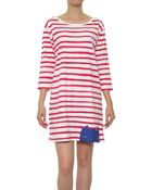 Cats By Tsumori Chisato Striped Cotton Jersey Dress - Lyst
