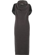 Roland Mouret Ribbed Wool Dress - Lyst