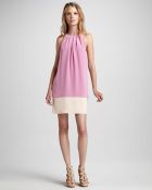 Theory Charlaine Pleatneck Shift Dress - Lyst