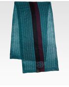 Tory Burch Wool Logo Scarf - Lyst