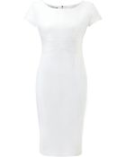 Narciso Rodriguez White Cap Sleeve Pencil Dress - Lyst