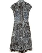 McQ by Alexander McQueen Printed Silk Chiffon Dress - Lyst