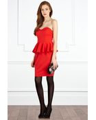 Coast Glamour Peplum Dress - Lyst