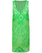 P.a.r.o.s.h. Sequin Embellished Shift Dress - Lyst